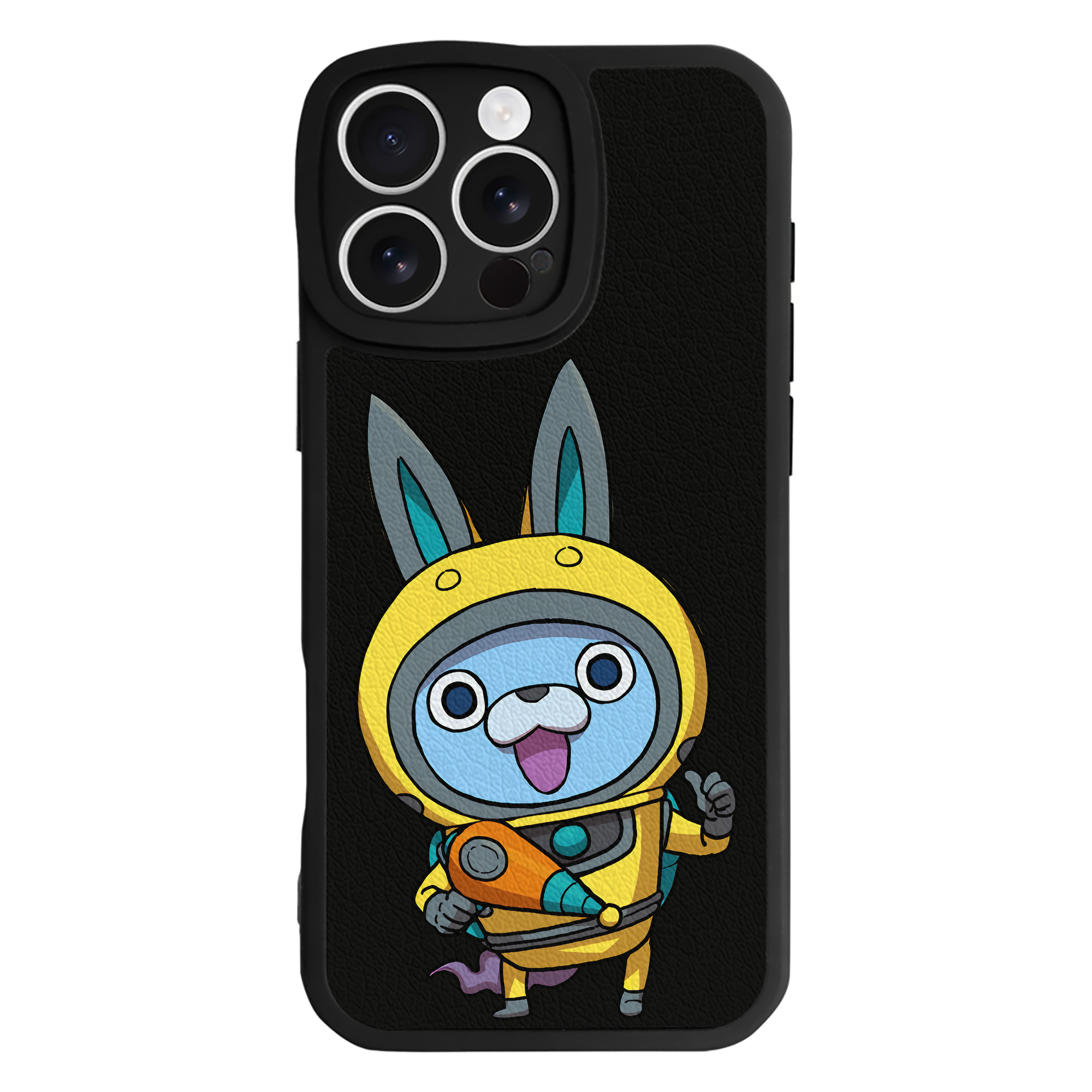 （画像用） 妖怪ウォッチ Yo-kai Watch 【iPhone 16シリーズ対応】シリコンスマホケース（レザー調） 材質：シリコン